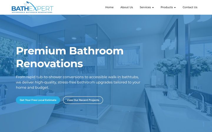 Screenshot of bathexpert.ca
