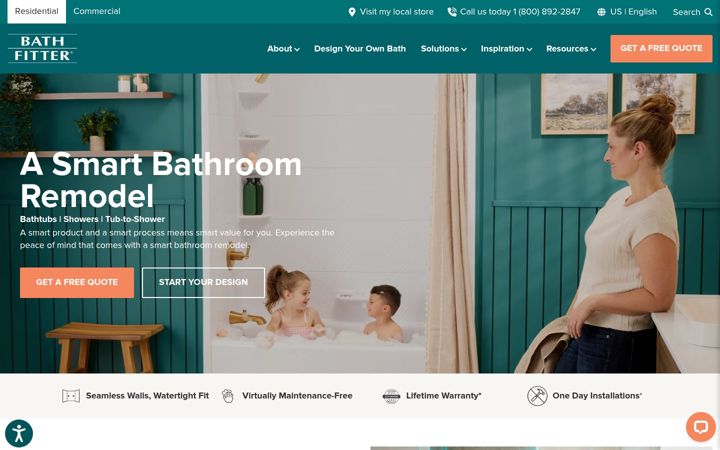 Screenshot of bathfitter.com