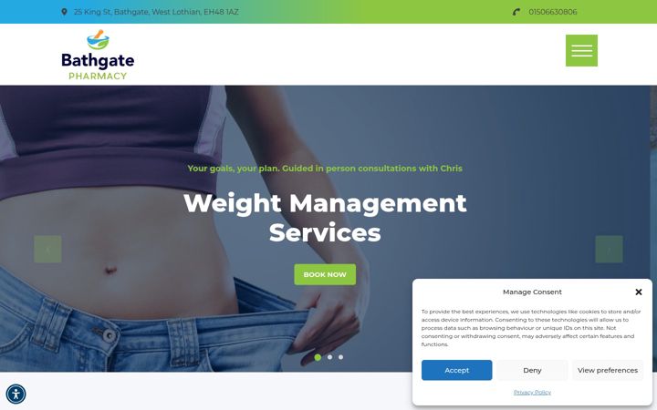 Screenshot of bathgatepharmacy.co.uk