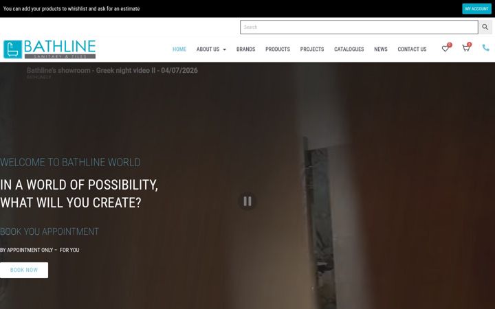 Screenshot of bathline.com.cy