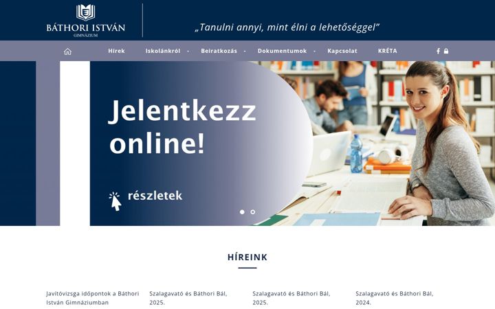 Screenshot di bathoriestigimi.hu