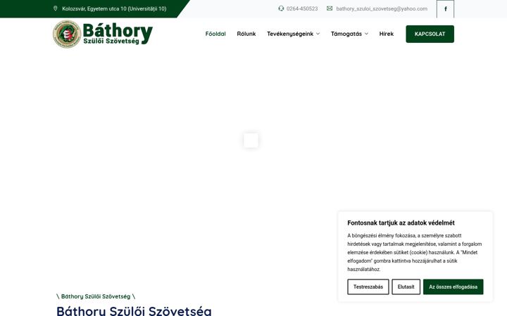 Screenshot of bathory-szuloi-szovetseg.ro