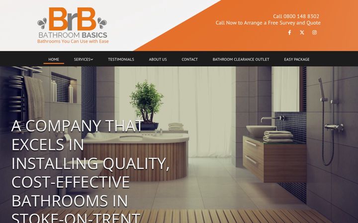 Screenshot of bathroombasics.co.uk
