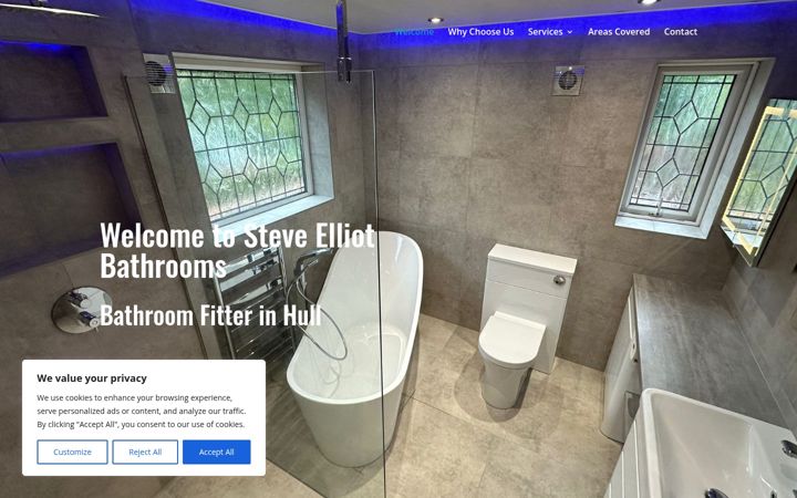 Ekrano kopija bathroomfitterinhull.co.uk