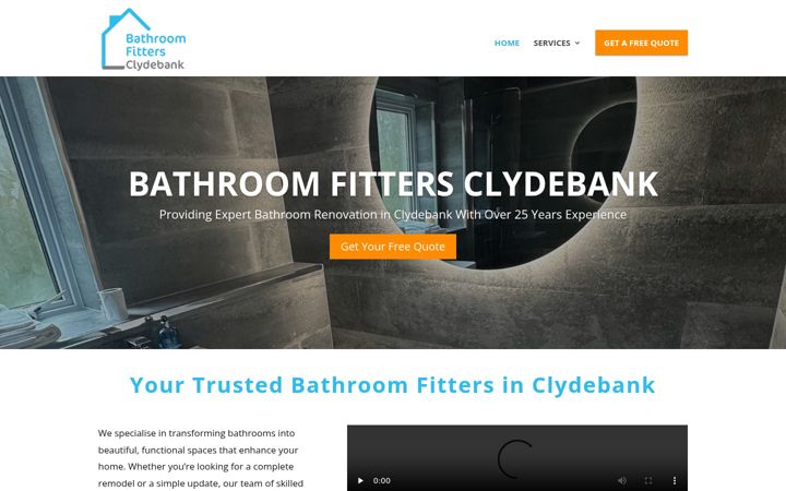 Skærmbillede af bathroomfittersclydebank.co.uk