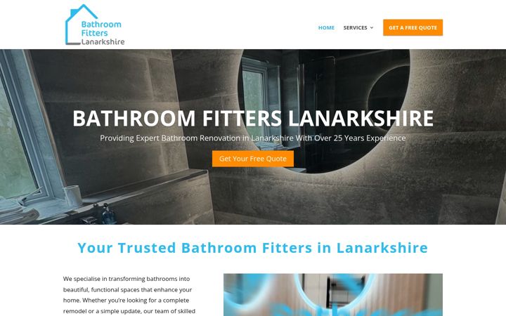 Skærmbillede af bathroomfitterslanarkshire.co.uk