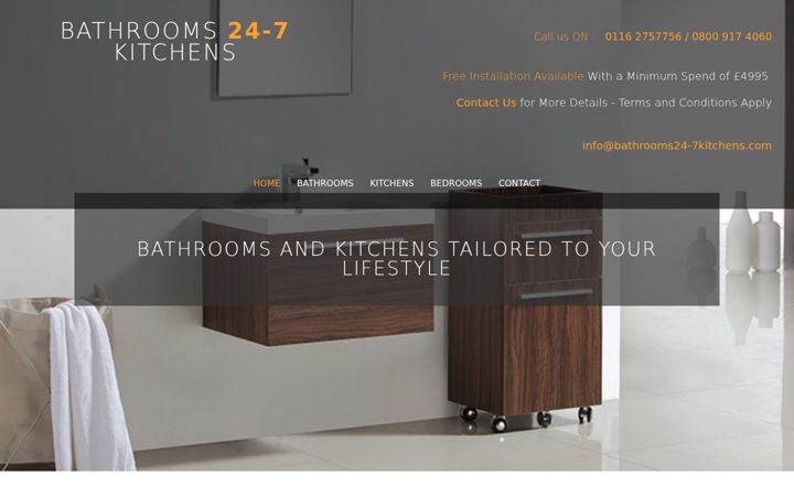Screenshot of bathrooms24-7kitchens.com