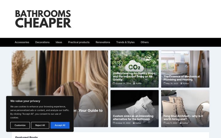 Screenshot of bathroomscheaper.co.uk