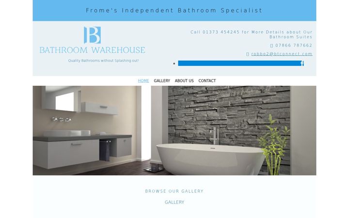 Skærmbillede af bathroomsfrome.co.uk