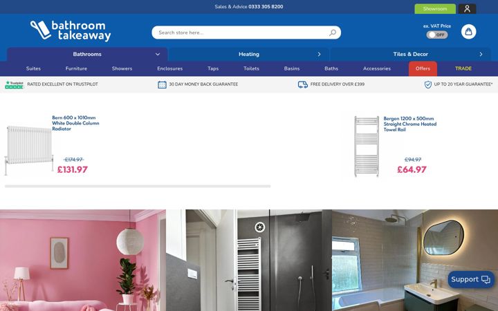 Screenshot of bathroomtakeaway.com