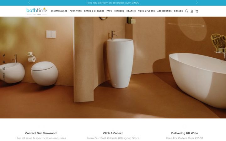 Screenshot of bathtimeuk.co.uk