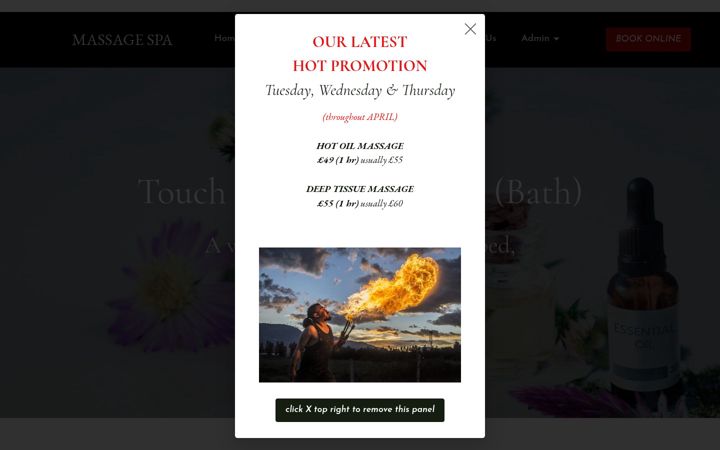 Screenshot of bathtouchthaimassagespa.co.uk