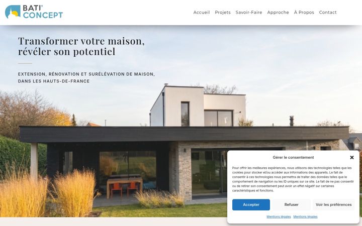 Screenshot of bati-concept.com