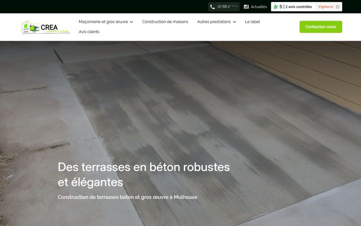 Screenshot of bati-crea-construction.fr