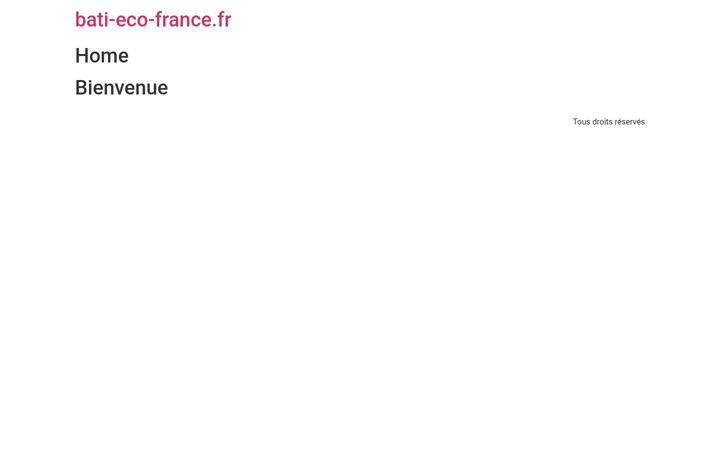 Screenshot of bati-eco-france.fr
