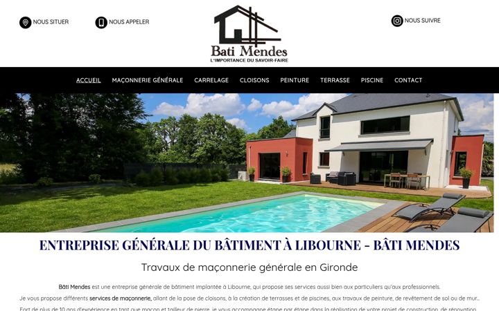 Screenshot of bati-mendes.fr
