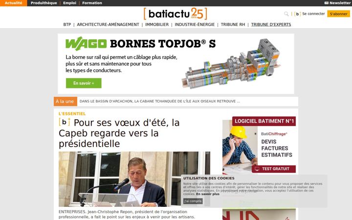 Screenshot van batiactu.com