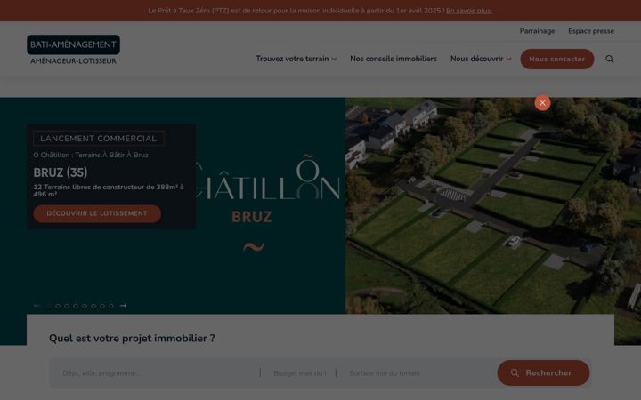 Screenshot of batiamenagement.fr