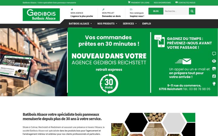 Screenshot of batibois-alsace.com