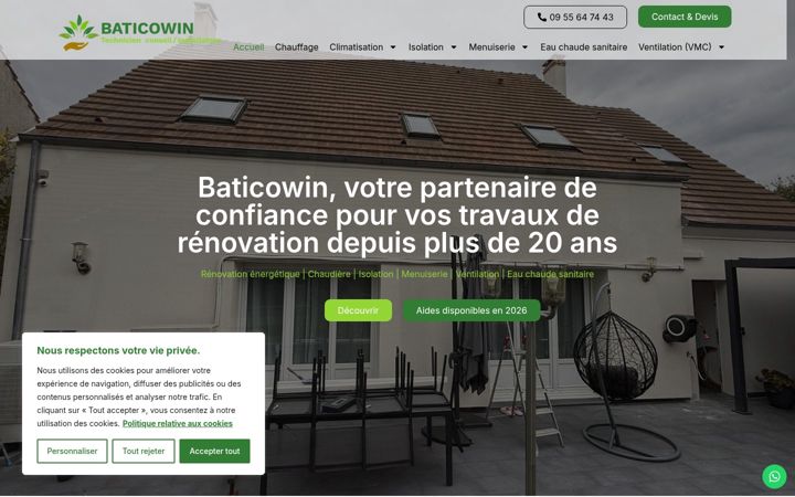 Screenshot of baticowin.fr