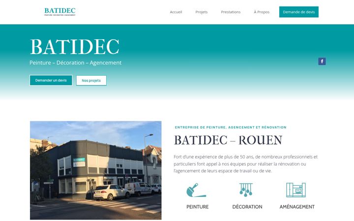 Screenshot of batidec76.com
