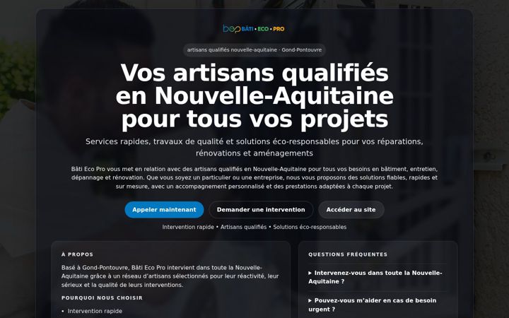 Screenshot of batiecopro.fr