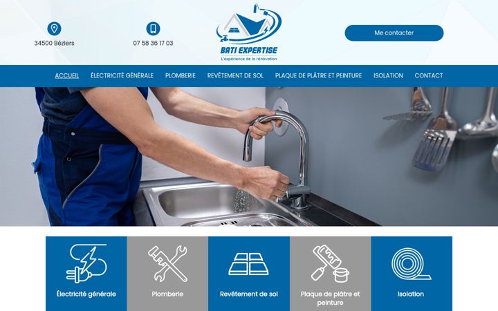 Screenshot of batiexpertise-34.fr