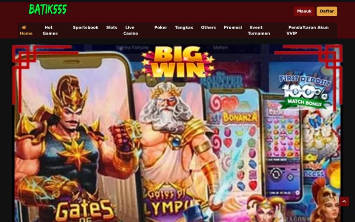 Screenshot of batik555.com