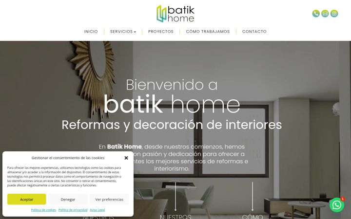 Snímek obrazovky batikhome.es