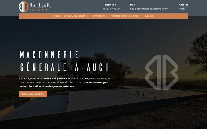 Screenshot of batilabconstructions.fr