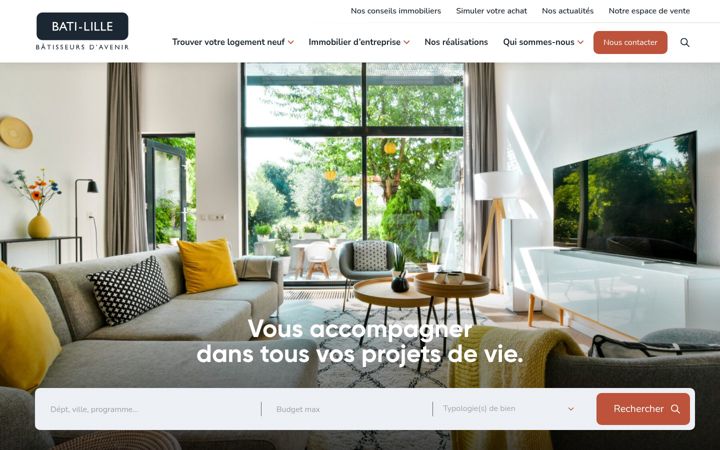 Screenshot of batilille.fr