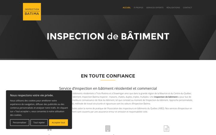 Screenshot of batima.ca