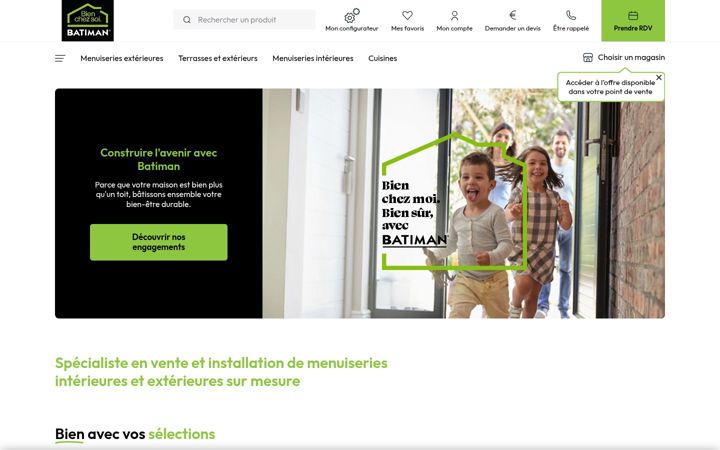 Screenshot of batiman.fr