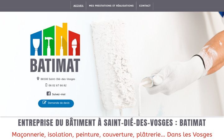 Screenshot of batimat88.fr