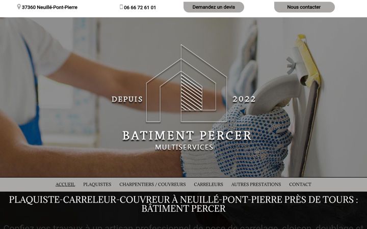 Screenshot of batiment-percer.fr