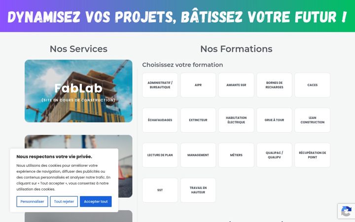 Screenshot of batiment63.fr