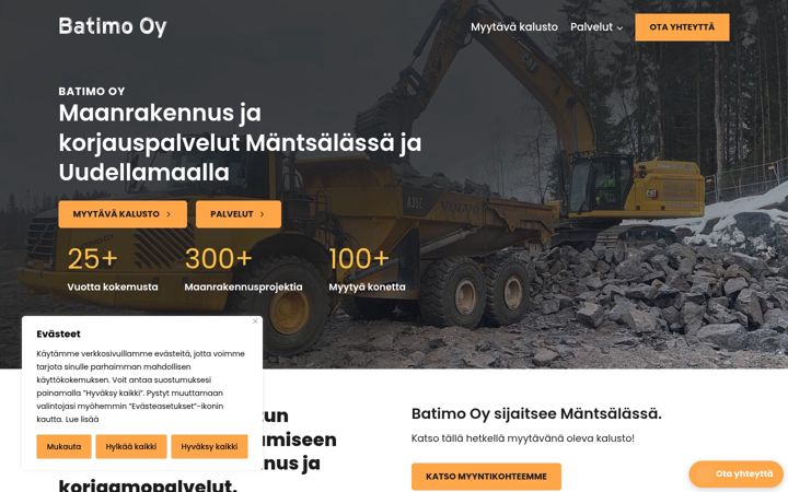 Screenshot of batimo.fi
