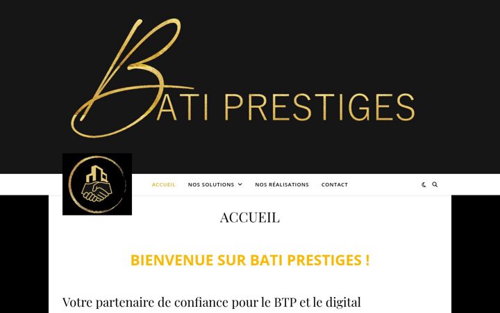 Screenshot of batiprestiges.fr
