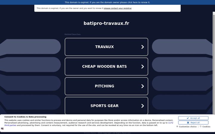 Screenshot of batipro-travaux.fr