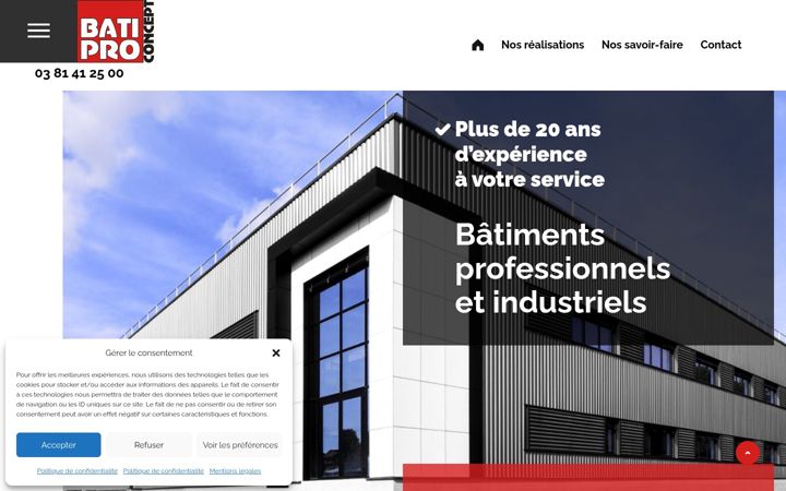 Screenshot of batiproconcept.fr
