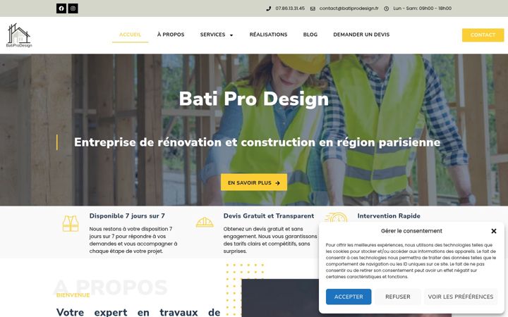 Screenshot of batiprodesign.fr