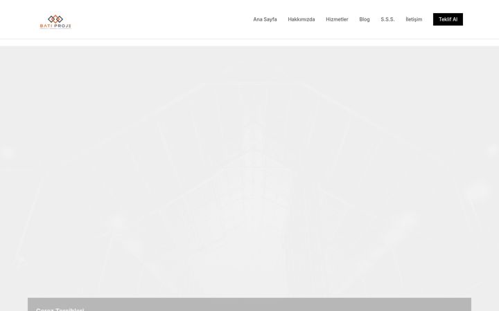 Screenshot of batiproje.com