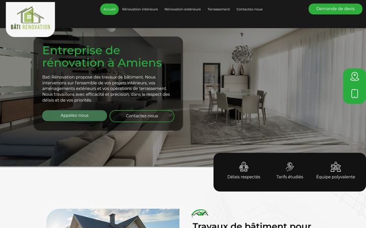 Screenshot of batirenovation80.fr