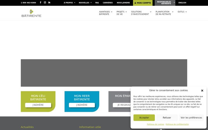 Screenshot of batirente.com