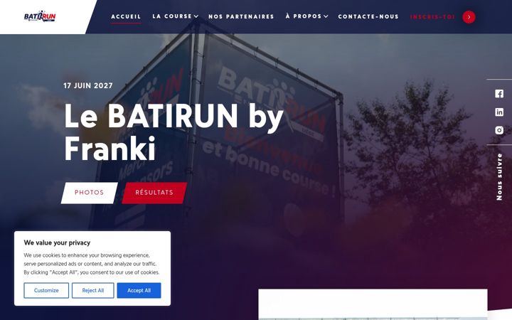 Screenshot of batirun.be