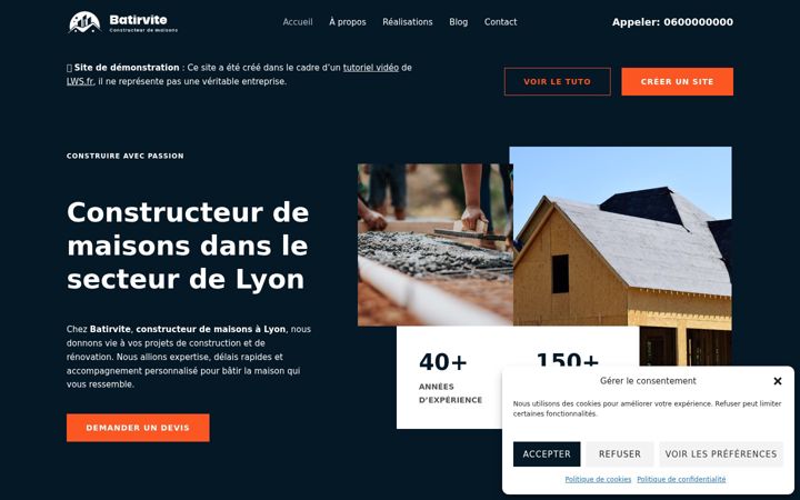 Screenshot of batirvite.fr