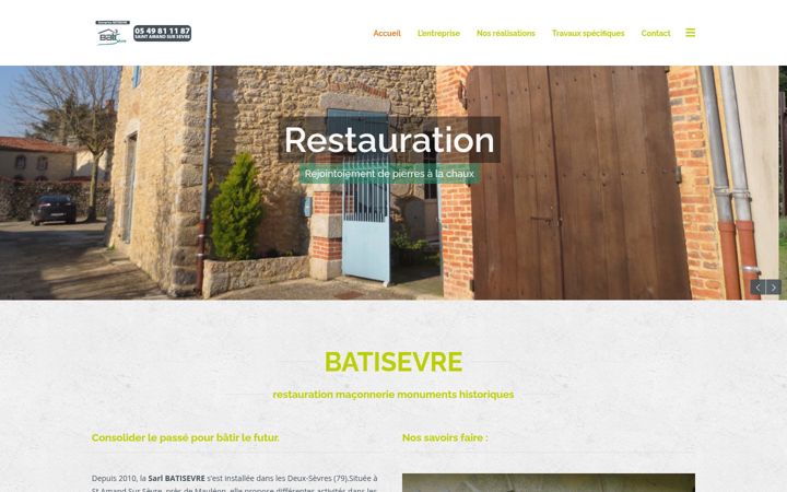 Screenshot του batisevre.fr
