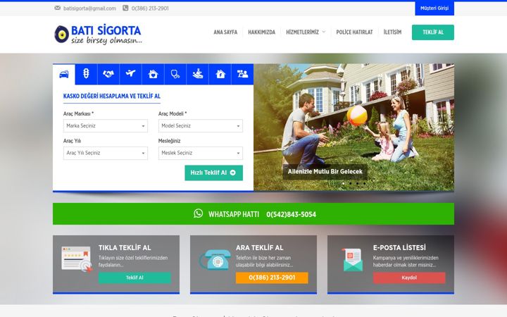 Ekrānuzņēmums no batisigortacilik.com.tr