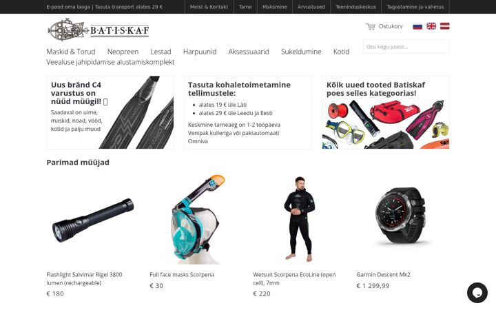 Screenshot of batiskaf.ee