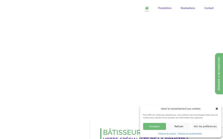 Екранна снимка на batisseurs-des-abers.fr